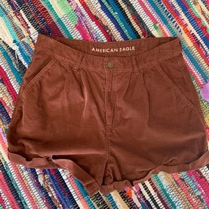 american Eagle corduroy mom shorts